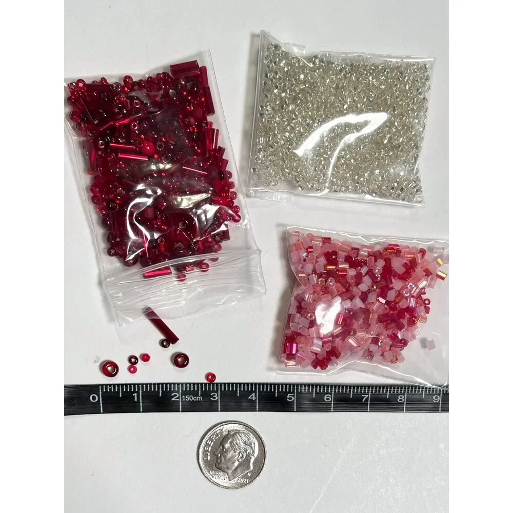 VTG - Now Jewelry Making Beads Glass Lampwork Crystal MOP Variety Colorful Lot